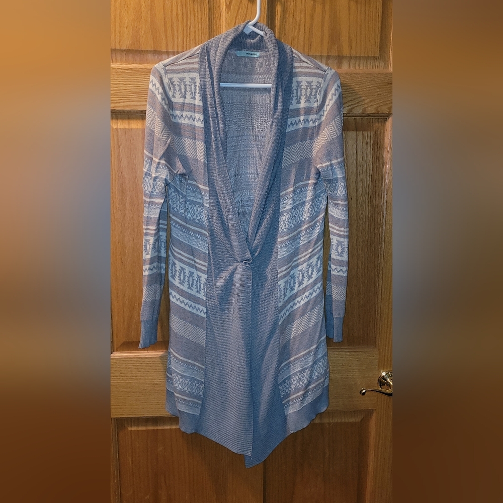 NWOT Maurices Cute Patterned Cardigan LARGE WOMENS